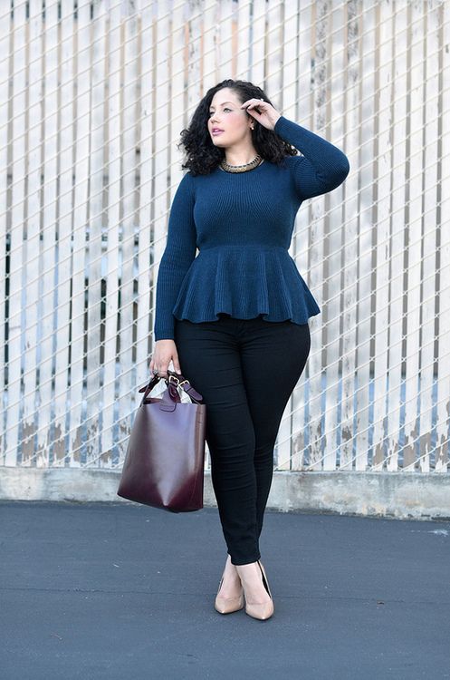 5 plus size outfits for a job interview - curvyoutfits.com