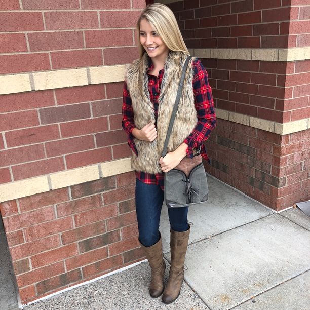 Fur Fashionista :: Layer your fall looks with this fun fur vest