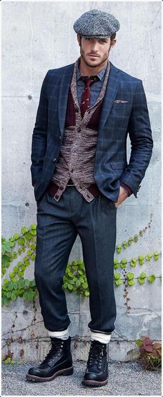 Fall Men Outfits With Flat Caps