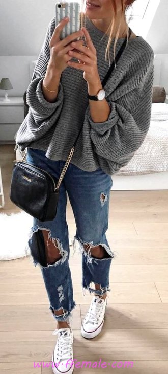 90 Comfy Fall Outfits For Your Wardrobe ⋆ ffemale.com