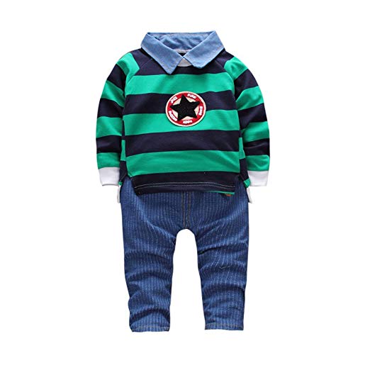 Amazon.com: Baby Toddler Boys Tracksuit Fall Winter Clothes Set 1-3