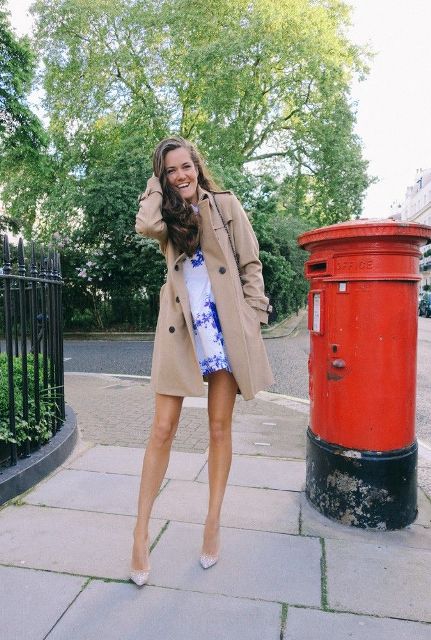 Picture Of Perfect Fall Outfits With Nude Trench Coat 10