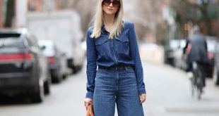 How to Wear Denim Culottes for Fall | Culottes | Pinterest | Denim