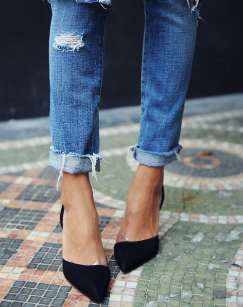 20 Style Tips On How To Wear Frayed Hem Jeans | Fashionable | Jeans