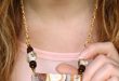 Picture Of beautiful diy faux agate polymer clay necklace 1