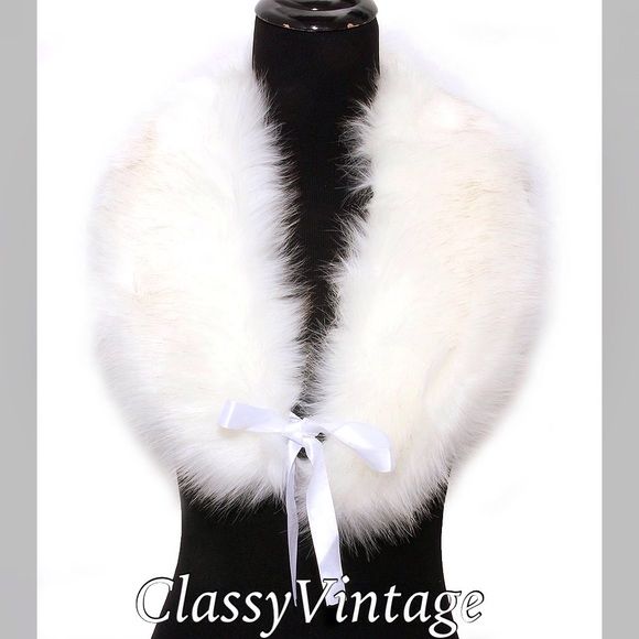 Bright white faux fur neck warmer | Neck warmer, Scarf wrap and Fur