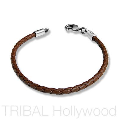 Mens Braided Leather Bracelets | Tribal Hollywood