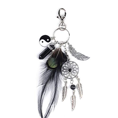 Amazon.com: Amiley Keychain Key Ring Car Key , Feather Tassel