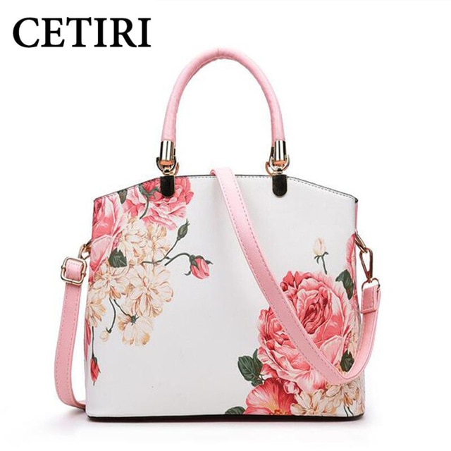CETIRI Pink Rose Floral Bag Women Handbag Flower Bag High Quality
