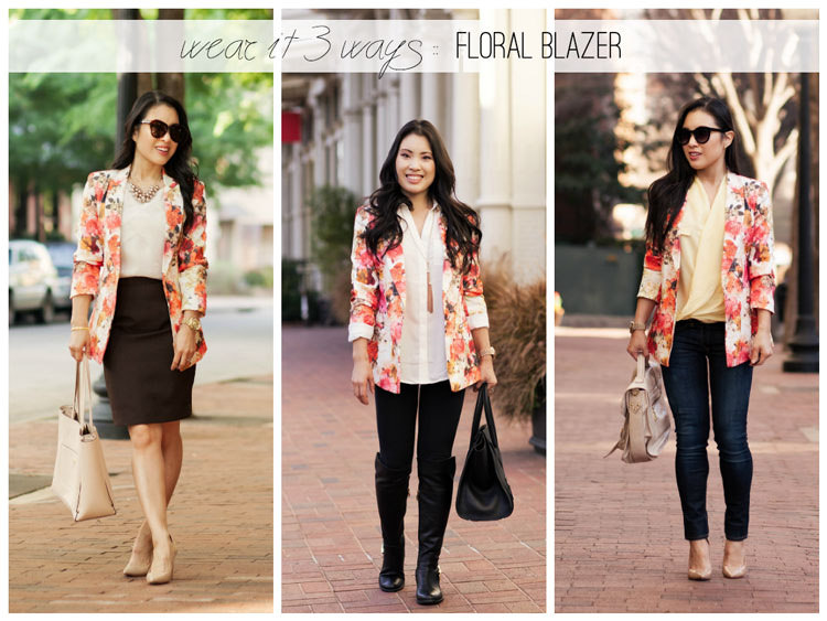 cute & little blog | petite fashion | floral blazer - wearu2026 | Flickr