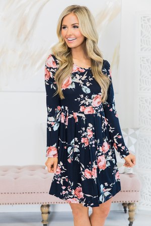 Boutique Floral Dress | Explore Long Floral Print Dresses at Pink Lily