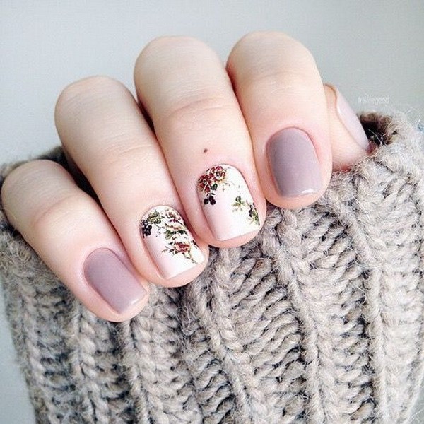 45+ Pretty Flower Nail Designs - For Creative Juice