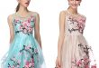 2014 Brand Designer Women Organza Embroidery Floral Dress Female