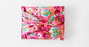 Floral Patterned DIY Bow Pouch - Styleoholic