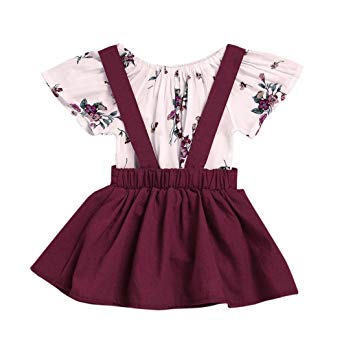 Amazon.com: FEITONG 2Pcs Infant Baby Girls Floral Print Rompers