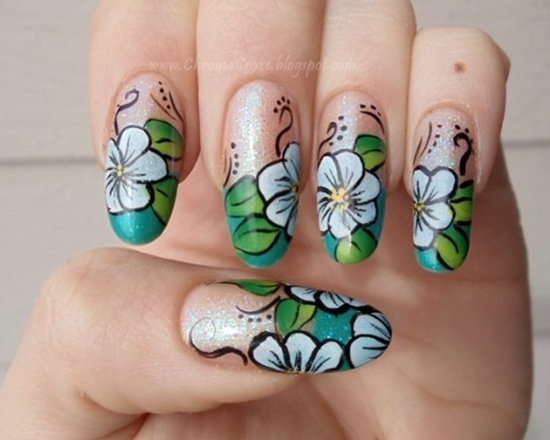 30 Flower Nail Art Designs For Inspiration: With Tutorial