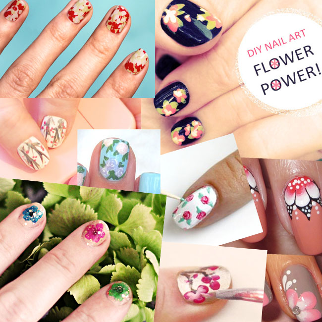 10 Pretty Floral Nails DIY Tutorials & Inspiration - Nail Splash