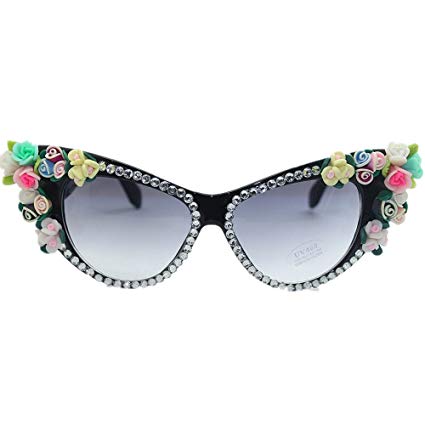 Amazon.com: Women's Ultra Light Colorful Lady's Flower and Crystal