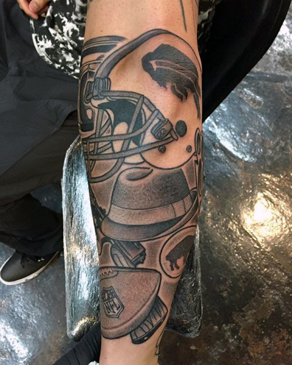 70 Football Tattoos For Men - NFL Ink Design Ideas