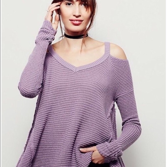 Free People Sweaters | Moonshine Cut Out Shoulder Sweater | Poshmark