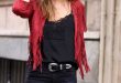 20 Fringe Suede Jacket Outfits To Repeat - Styleoholic
