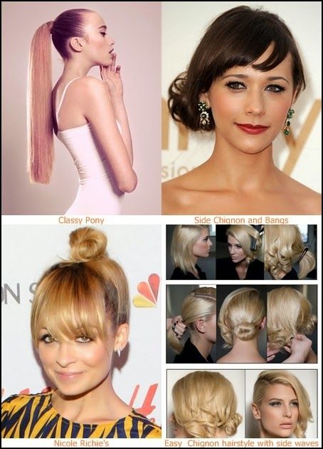 easy updos for work,Specially at work ,you need a hairstyle which is