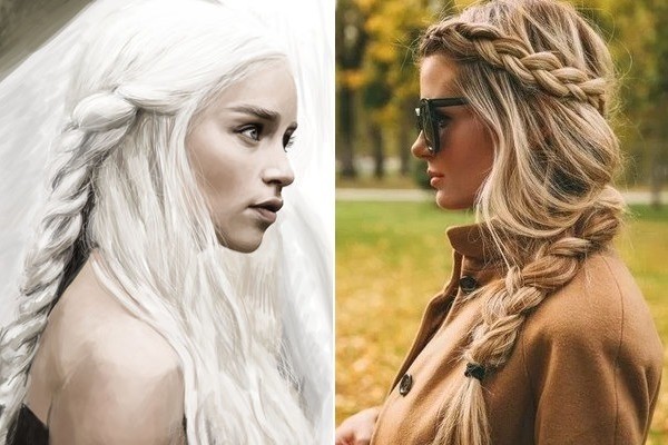 Daenerys' Chunky Side Braid - 'Game of Thrones' Inspired Hairstyles