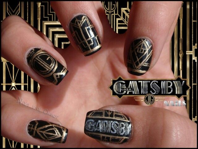 Gatsby inspired nails | Nails To Die For in 2018 | Pinterest | Nails