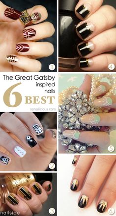 32 Best Great Gatsby - Art Deco - 1920's inspired Nails & Fashion