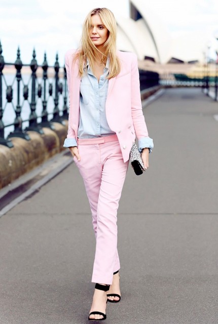 Pale Pink Blazer Outfit - Almaderock.org Best Photo 2018