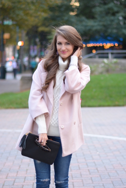 24 Gentle Light Pink Coat Outfits - Styleoholic