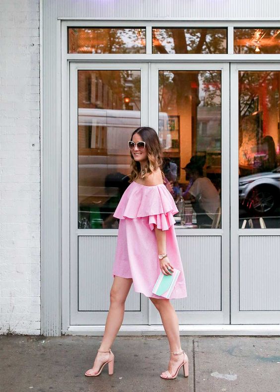 20 Girlish Off The Shoulder Dresses You Need To Try - Styleoholic