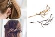 Vintage Gold Silver Tree Hair Clips Girls Alloy Branch Hairpins