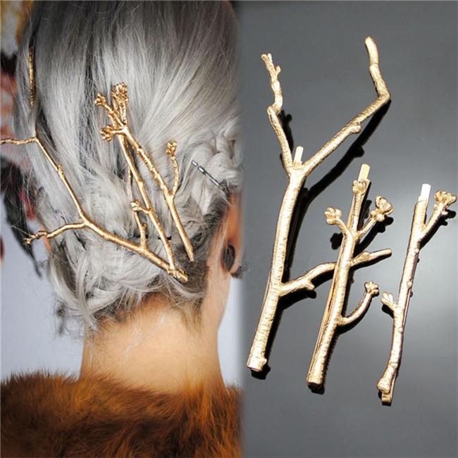 2019 CHIC Runway Tree Branch Hairpins Fascinator Bobby Pins Hair
