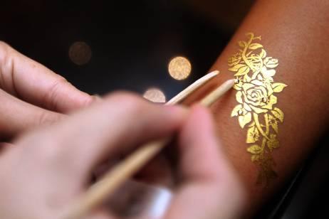 Golden henna, the latest in body art bling - The National