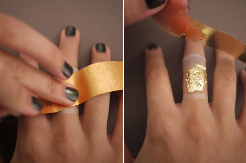 DIY Gold Leaf Faux Jewelry u2013 Honestly WTF