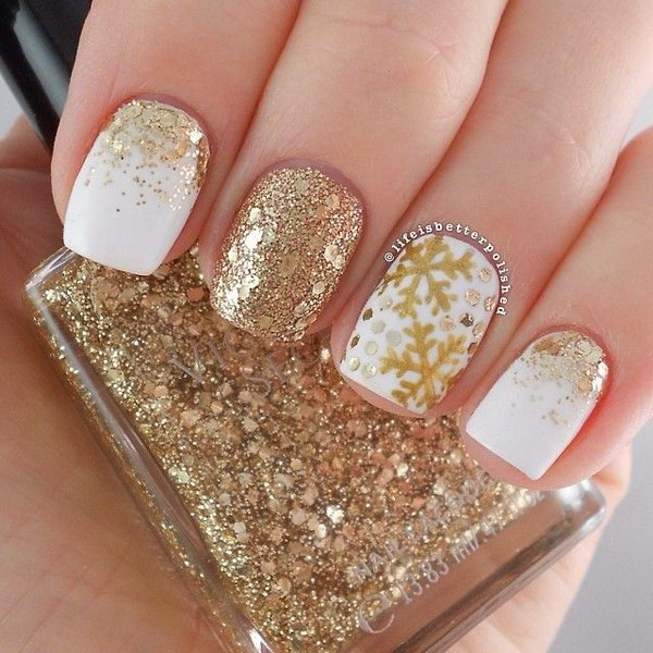 33 Nice Gold Nail Art Ideas Price and Review | Nail Art Ideas