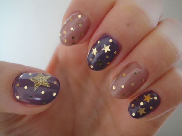 gold star #nails | Nails | Nails, Nail Art, Nail designs