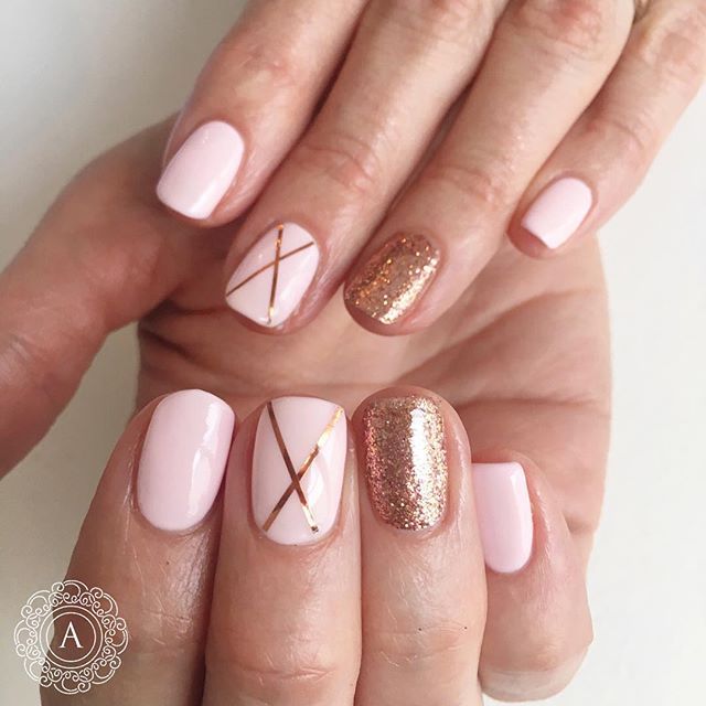 Rose-Gold Nail Art Is the Prettiest, Girliest Manicure You Can Wear