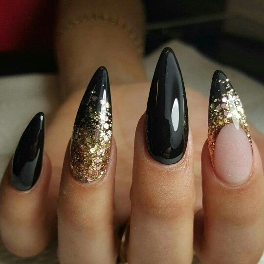 Black And Gold Nail Designs: 31 Fabulous Ways To Rock'em