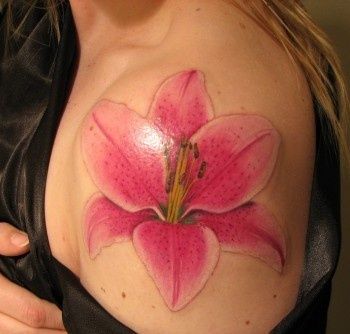 Gorgeous Lily tattoo | If I Were To Get A Tattoo | Pinterest