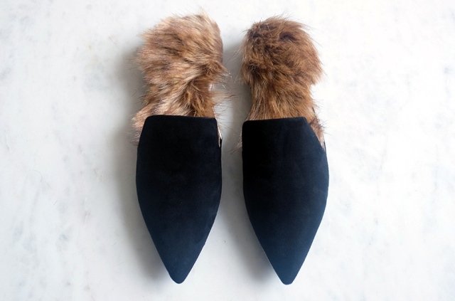 Picture Of Unique DIY Gucci Inspired Fur Slip Ons 6