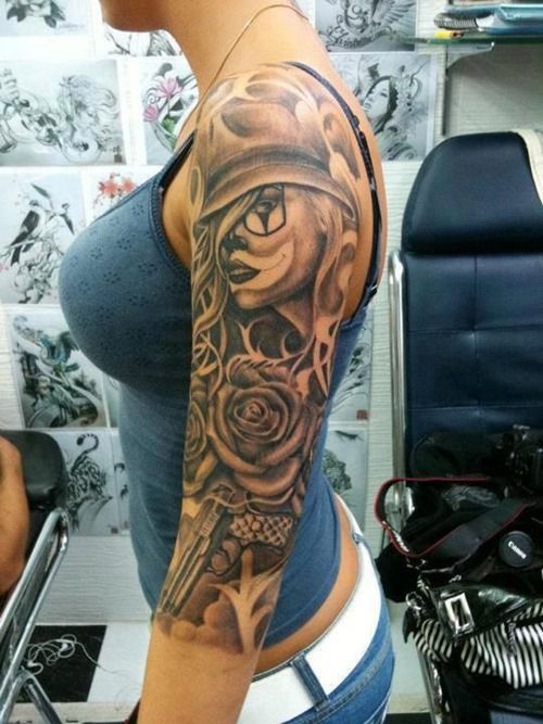 Cool Half Sleeve Tattoo Design for Girls | Girl Tattoos | Tattoos