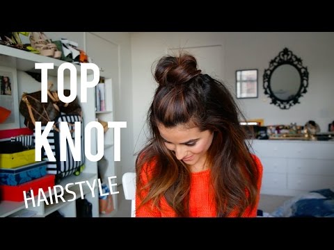 How to Create the Top Knot Half Down Hairstyle (EASY) - YouTube