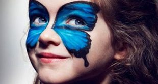 halloween-makeup-ideas-kids-girl-blue-butterfly | MAKEUP: Halloween