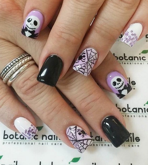 40+ Cute and Spooky Halloween Nail Art Designs - Listing More