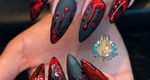 Bloody Halloween by AlysNails from Nail Art Gallery | Halloween Nail