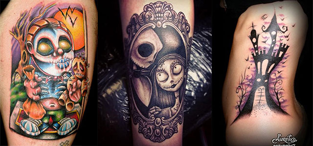 12 + Scary Halloween Themed Temporary Tattoo Designs & Ideas 2014
