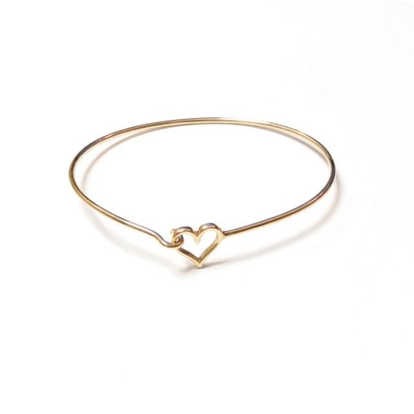 Gold Heart Bracelet u2013 Covet