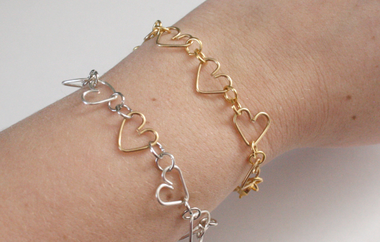 Jewelry Wire Heart Chain DIY - Dream a Little Bigger